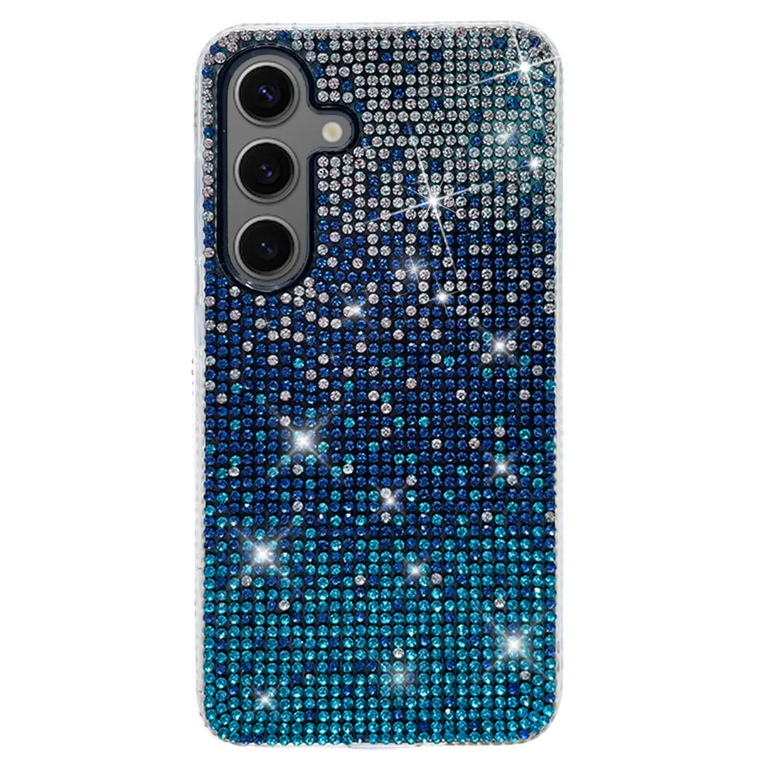 Samsung Galaxy S25/S24 Designed Case Bling Party Diamond Blue